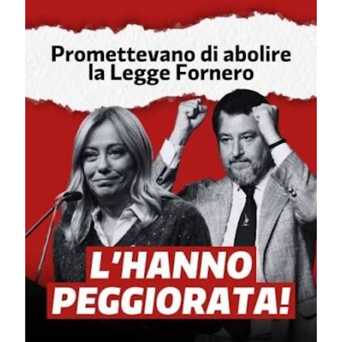 NO alla FORNERO. In pensione a 65 anni!