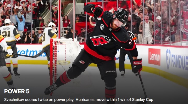 Stanley Cup: Staal ancora protagonista, gara-6 regala a Carolina un doppio match-point